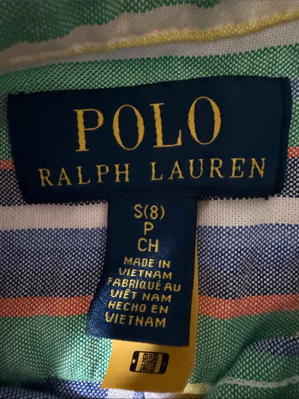 Polo by Ralph Lauren Multicolor Vertical Stripe Short-Sleeve Button-Down Shirt - Picture 4 of 7
